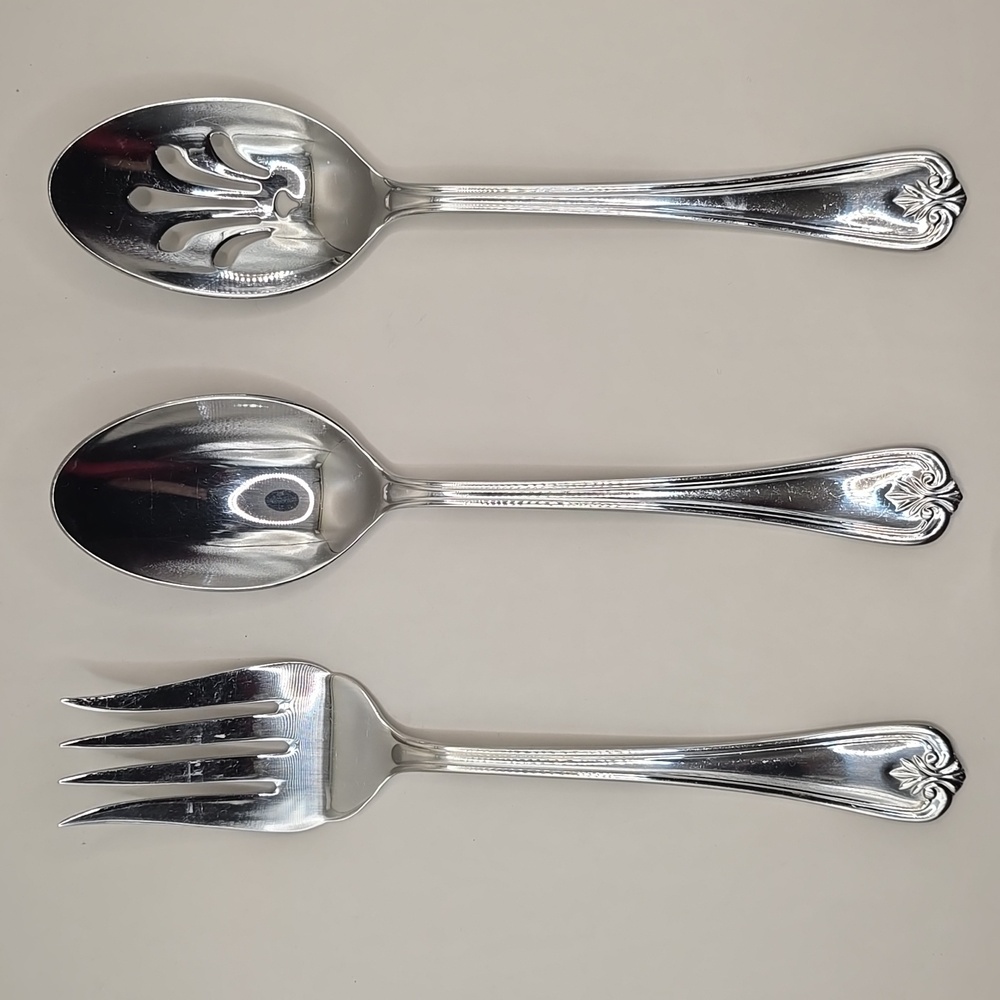 Lenox BUTLER'S GOURMET 3-Piece Serving Hostess Set 18/8 Stainless Steel Flatware